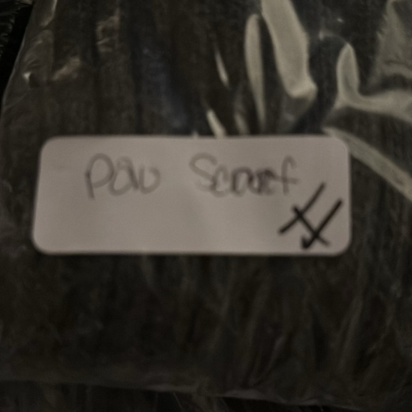 POLO RALPH LAUREN Men grey wool gorpcore career quiet luxury ribbed scarf - Picture 8 of 8